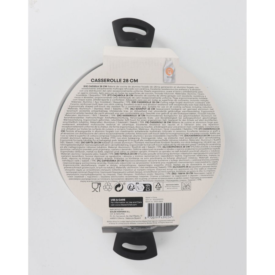 Gryde Med Lg MasterChef 28 cm (4 enheder) #7