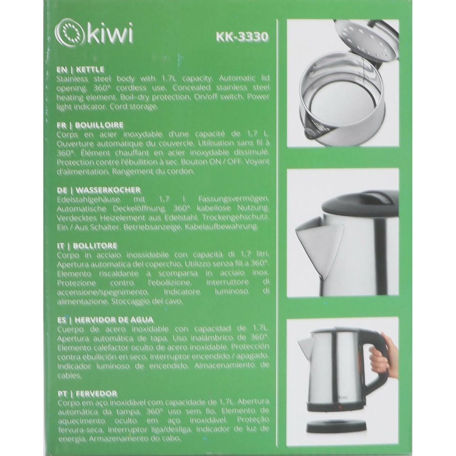 Kedel Kiwi Stl 1800 W 1,7 L (4 enheder) #19