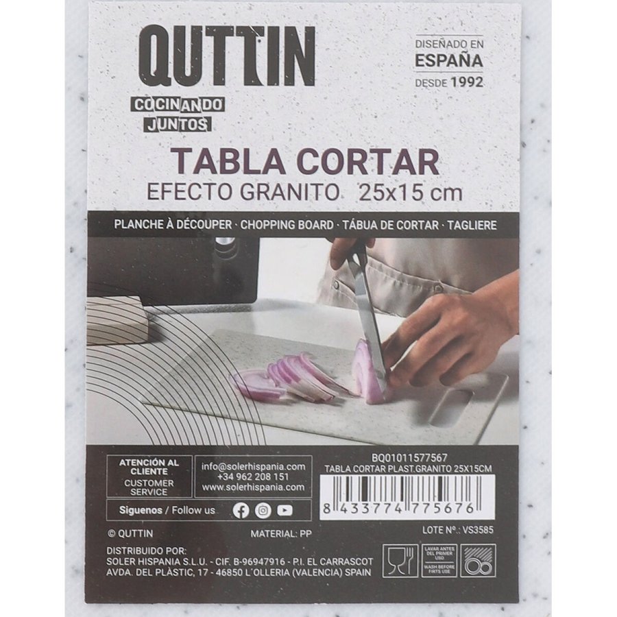 Skrebrt Quttin 25 x 15 x 0.5 cm (24 enheder) #7