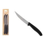 Kdkniv St Quttin 11 cm Sort Slvfarvet Rustfrit stl 4 Dele (18 enheder) #4