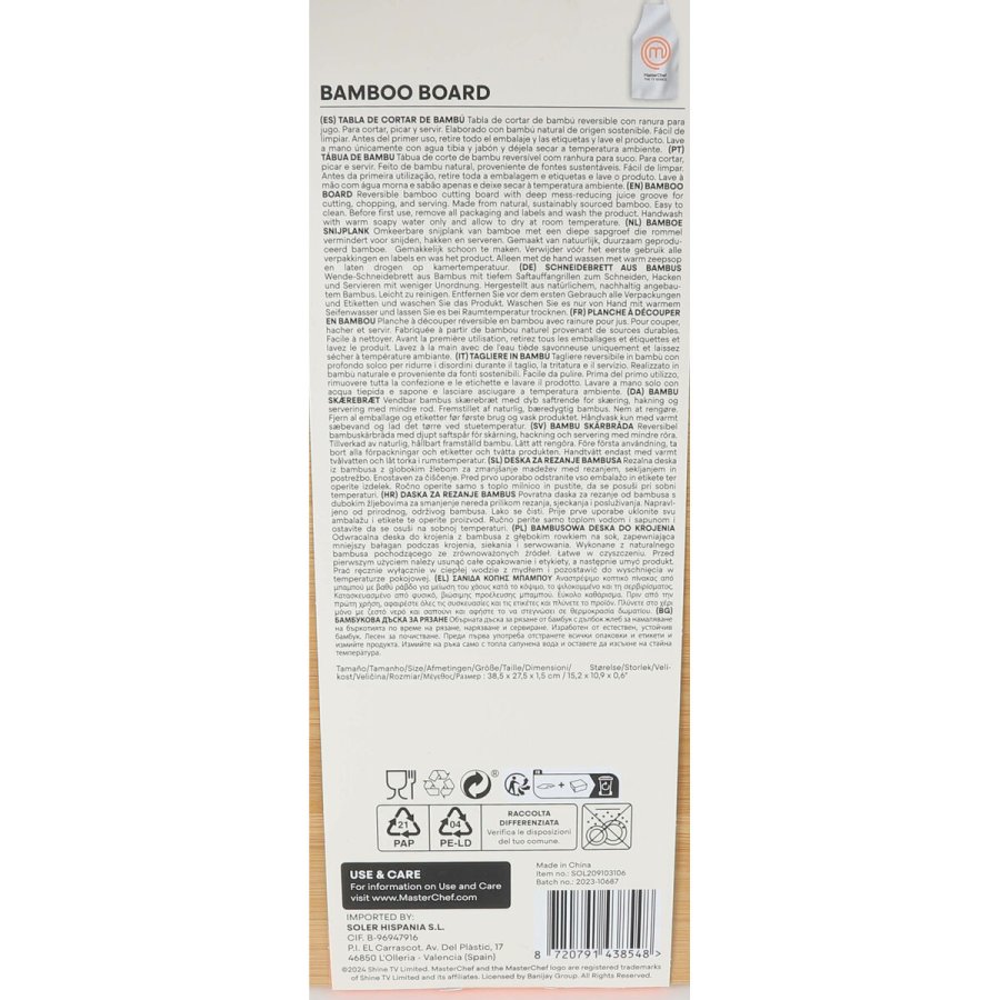 Skrebrt MasterChef 38,5 x 27,5 x 1,5 cm (6 enheder) #10