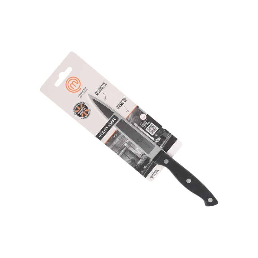 Kkkenkniv MasterChef Sort Slvfarvet 12 cm MULTIFUNKTIONEL (24 enheder) #4