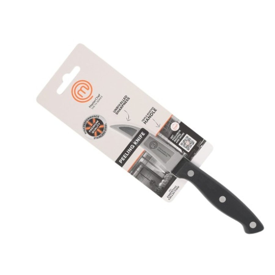 Skrllekniv MasterChef Sort Slvfarvet Rustfrit stl 7 cm (24 enheder) #4