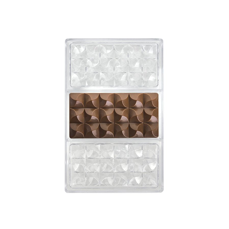 Bageform til bagvrk Quttin CHOCOLATE 27,5 x 17,5 x 2,5 cm (12 enheder) #10