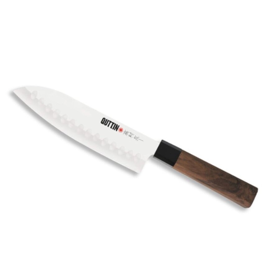 Kkkenkniv Quttin SANTOKU Takamura Brun Slvfarvet 17 cm (12 enheder) #7