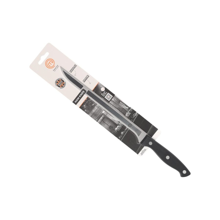 Skinkekniv MasterChef 23 cm Sort Slvfarvet (18 enheder) #4