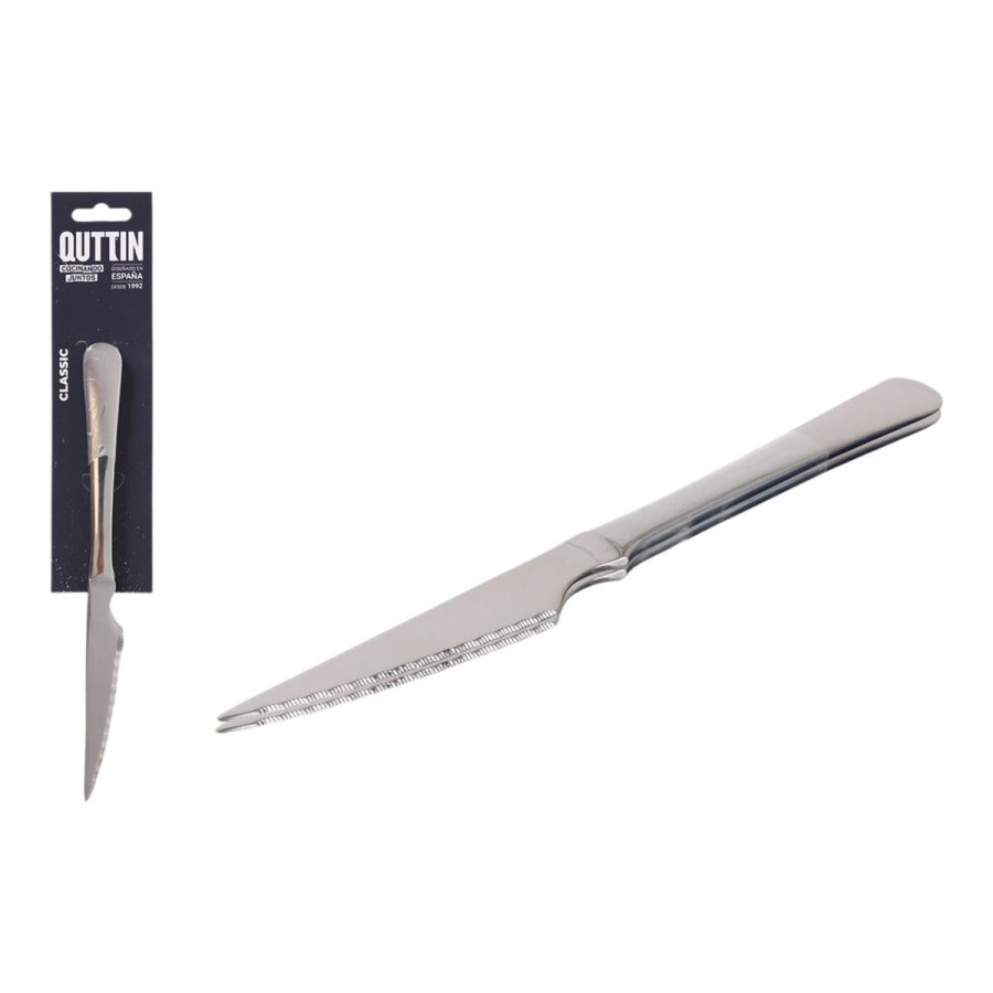 Kdkniv St Quttin Classic Slvfarvet Rustfrit stl 21,5 x 1,9 cm 2 Dele (12 enheder) #7