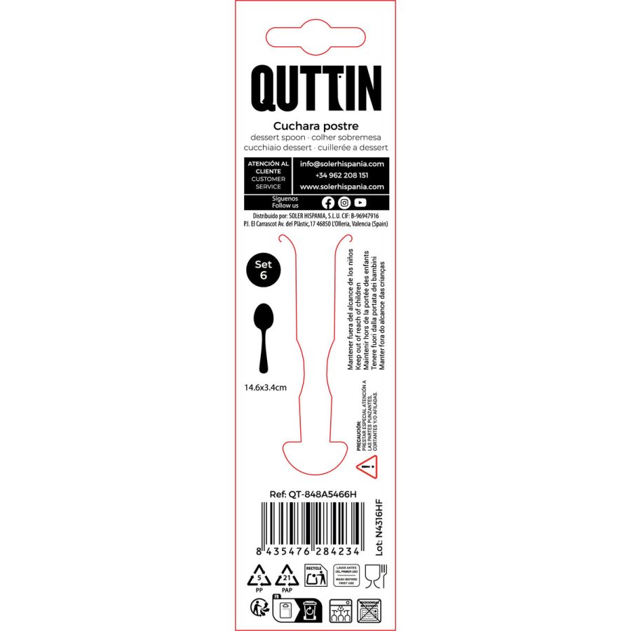 Dessertske Quttin Antartica 1,5 mm 6 Dele (12 enheder) #10