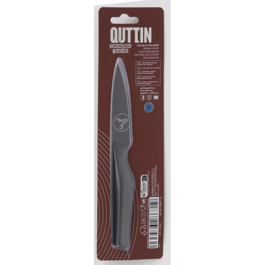 Skrllekniv Quttin Black Rustfrit stl 9 cm (12 enheder) #7
