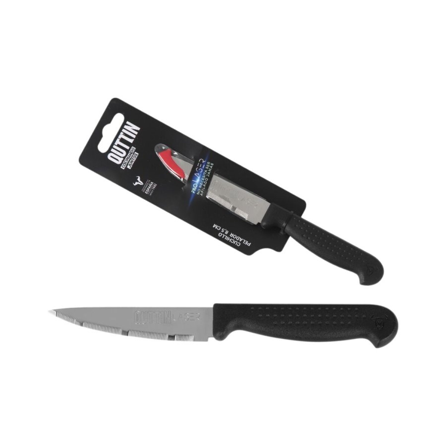 Skrllekniv Quttin Laser Sort Slvfarvet Rustfrit stl 8,5 cm (36 Enheder) #7