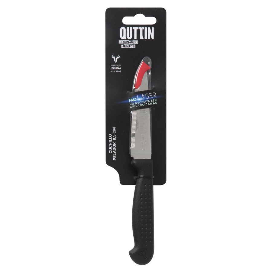 Skrllekniv Quttin Laser Sort Slvfarvet Rustfrit stl 8,5 cm (36 Enheder) #4