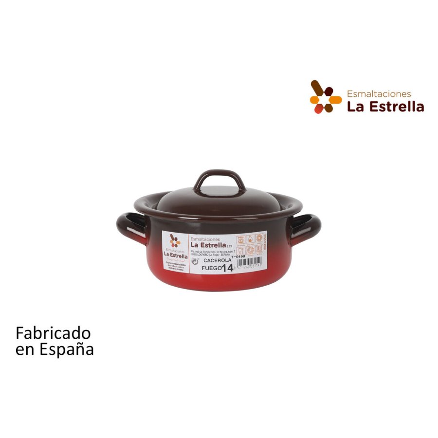 Gryde La Estrella Fuego 1L  14 x 7 cm (6 enheder) #16