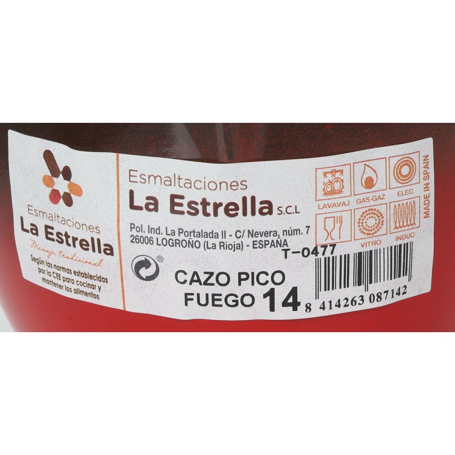Kasserolle La Estrella Fuego 1,1 L 28,8 x 15,3 x 9 cm (6 enheder) #7