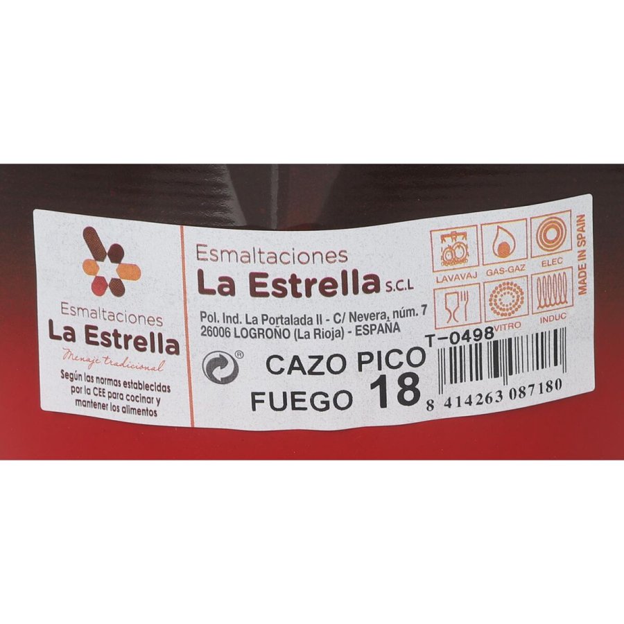 Kasserolle La Estrella Fuego 2,2 L 34,5 x 19,5 x 10 cm (6 enheder) #7