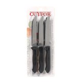Kdkniv St Cuyfor Sort Slvfarvet 12 cm 6 Dele (24 enheder) #4