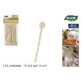 St med skeer Algon Tr 15,2 cm 24 Dele (18 enheder) #4