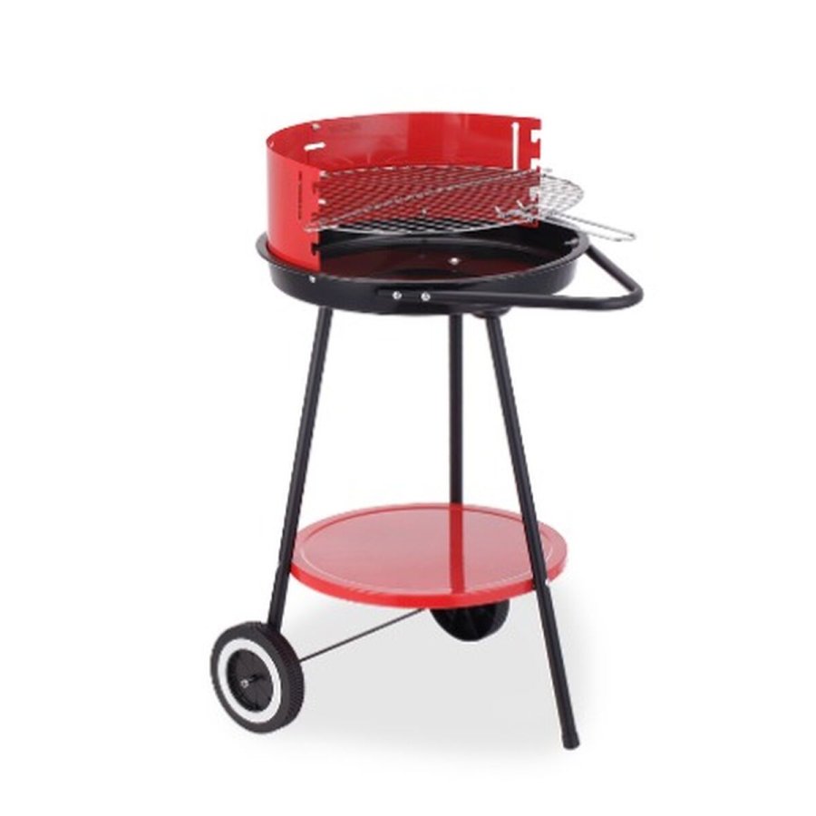 Kulgrill med hjul Algon Sort R�d 42 x 76,5 cm (2 enheder) #2