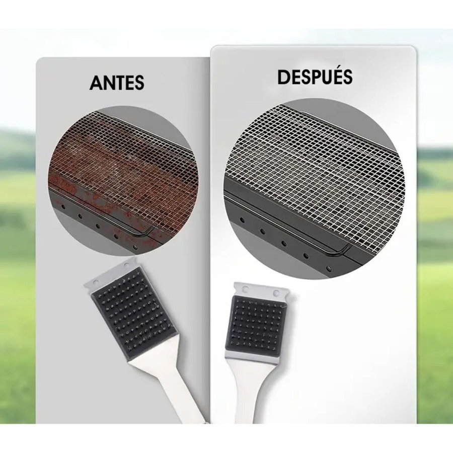 Grill-rensebrste Algon 44 x 6,5 x 4,5 cm Stl (12 enheder) #25