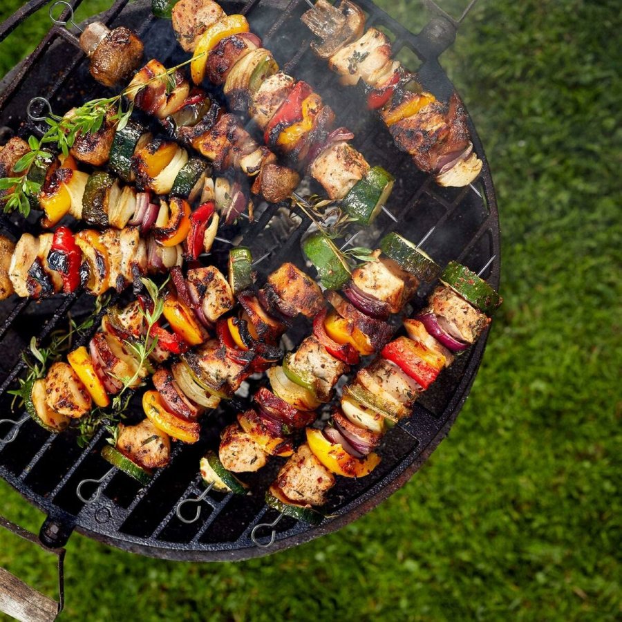 St med grillspyd Algon Metal 25 cm 12 Dele (24 enheder) #17