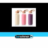 Vandflaske Bewinner Glas Silikone 400 ml 7 x 7 x 19,8 cm (24 enheder) #5