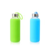 Vandflaske Bewinner Glas Silikone 400 ml 7 x 7 x 19,8 cm (24 enheder) #6