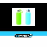 Vandflaske Bewinner Glas Silikone 400 ml 7 x 7 x 19,8 cm (24 enheder) #7