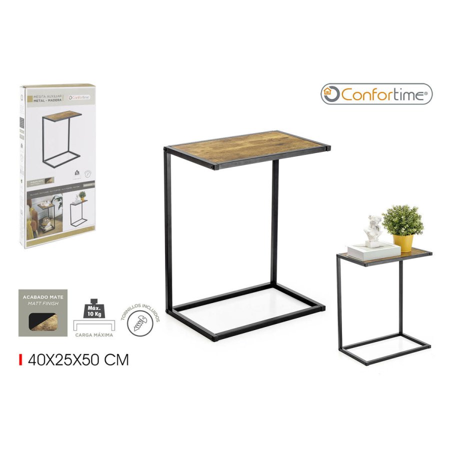 Sofabord Confortime Brun Sort 40 x 25 x 50 cm (3 enheder) #4
