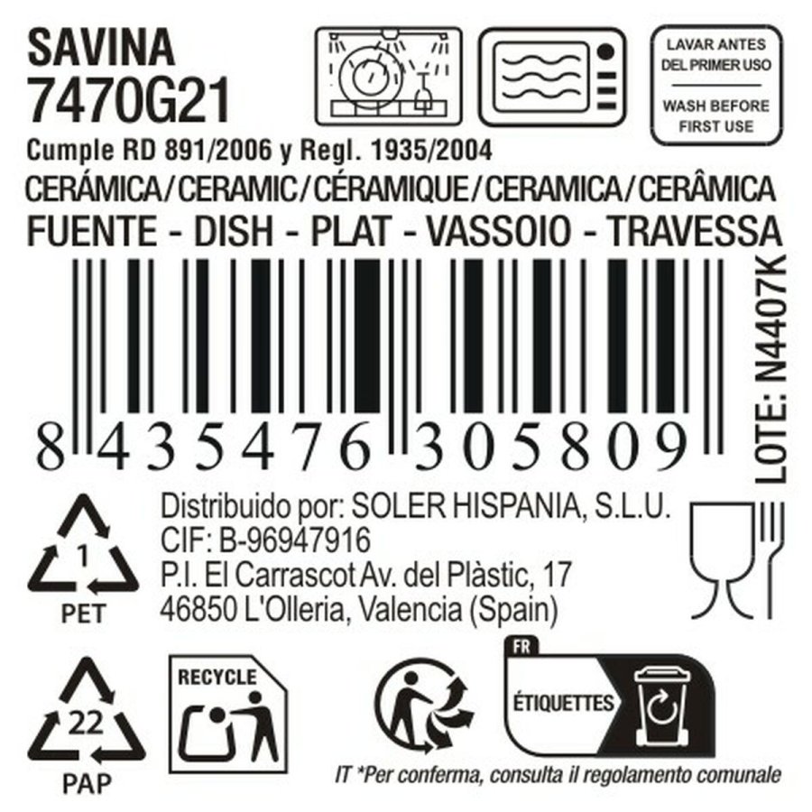 K�kkenspringvand La Mediterr�nea Savina Oval � 29,7 x 13,6 x 2,5 (12 enheder) #4