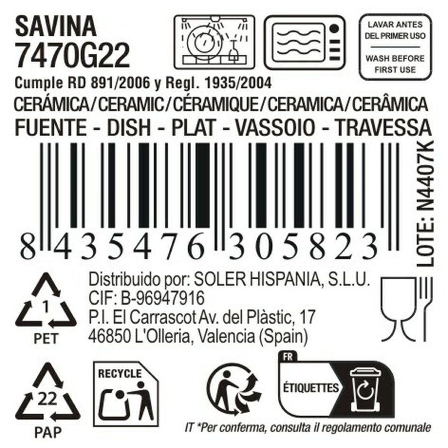 K�kkenspringvand La Mediterr�nea Savina Oval � 33 x 14,6 x 2,5 cm (8 enheder) #2