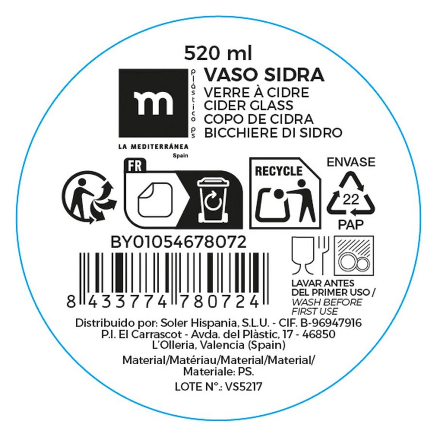 Glass�t La Mediterr�nea 0,52 l (12 enheder) #6