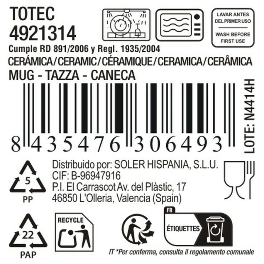 Skodelica La Mediterr�nea Totec 380 ml (18 enheder) #4