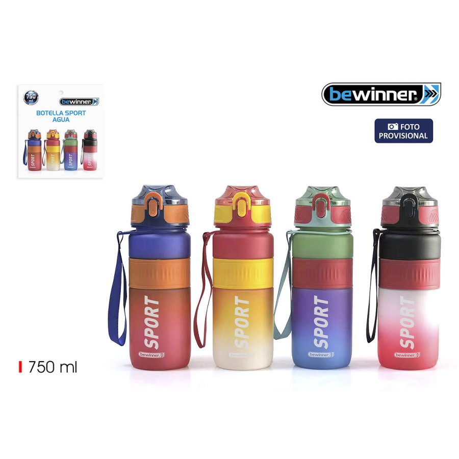 Vandflaske Bewinner Multifarvet 0,75 L 7,6 x 27,5 cm (12 enheder) #2