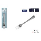 St med dessertgafler Quttin Sofia 14,5 x 2,2 cm 6 Dele (12 enheder) #2