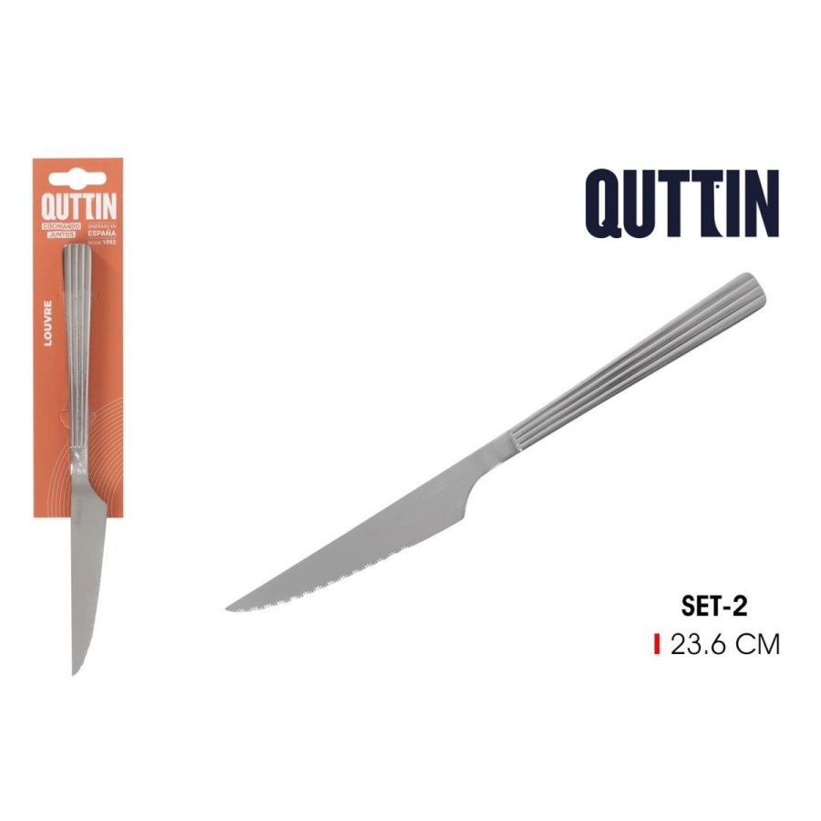 Knivst Quttin LOUVRE Slvfarvet 23,6 x 2 cm 2 Dele (12 enheder) #2