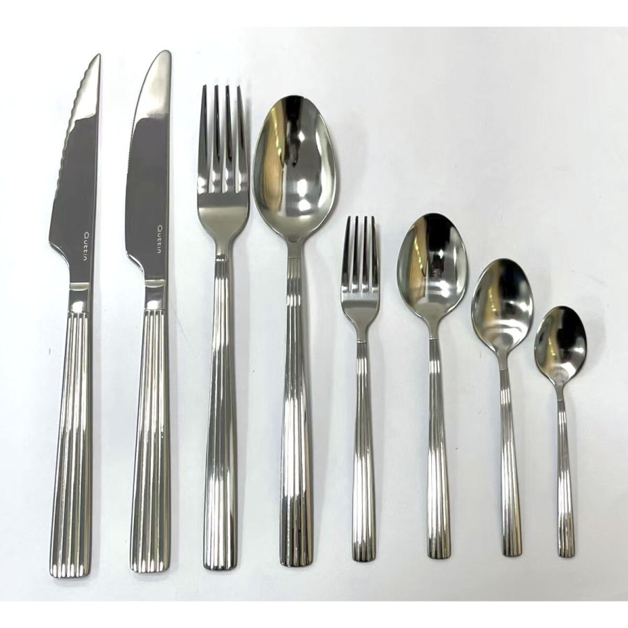 Dessertske st Quttin LOUVRE Slvfarvet 1,5 mm 14,8 x 3,2 cm 6 Dele (12 enheder) #4