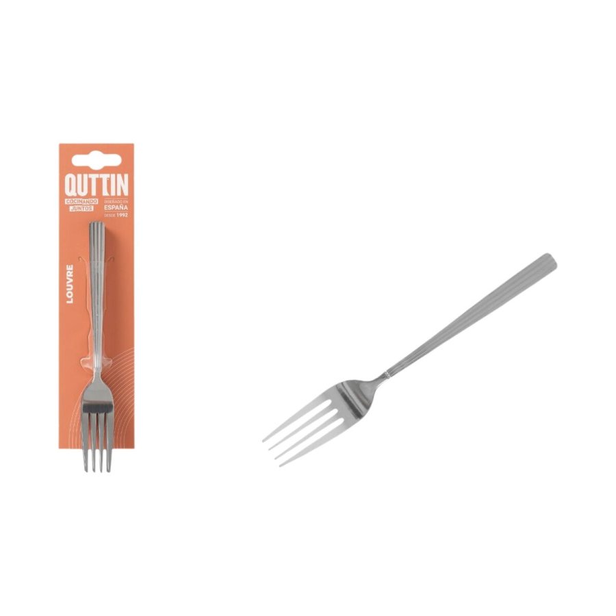St med dessertgafler Quttin LOUVRE Slvfarvet 1,5 mm 14,8 x 3,2 cm 6 Dele (12 enheder) #3
