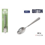 Dessertske st Quttin MOMA Sort 14,2 x 3,2 cm 6 Dele (12 enheder) #2