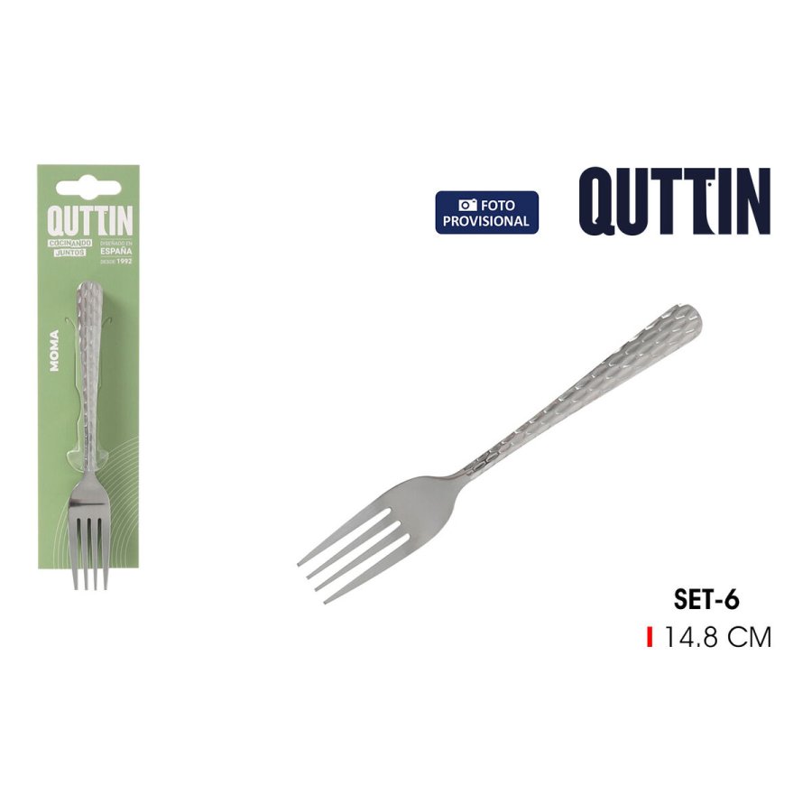 St med dessertgafler Quttin 14,8 x 2,1 cm 6 Dele (12 enheder) #2