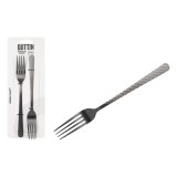 St med Gafler Quttin MOMA Sort 20,5 x 2,4 cm 2 Dele (12 enheder) #1