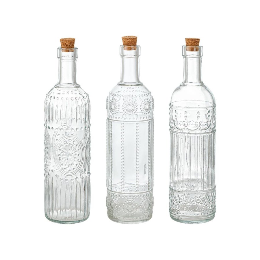 Glasflaske La Mediterr�nea Gennemsigtig Kork Glas 1 L (12 enheder) #3