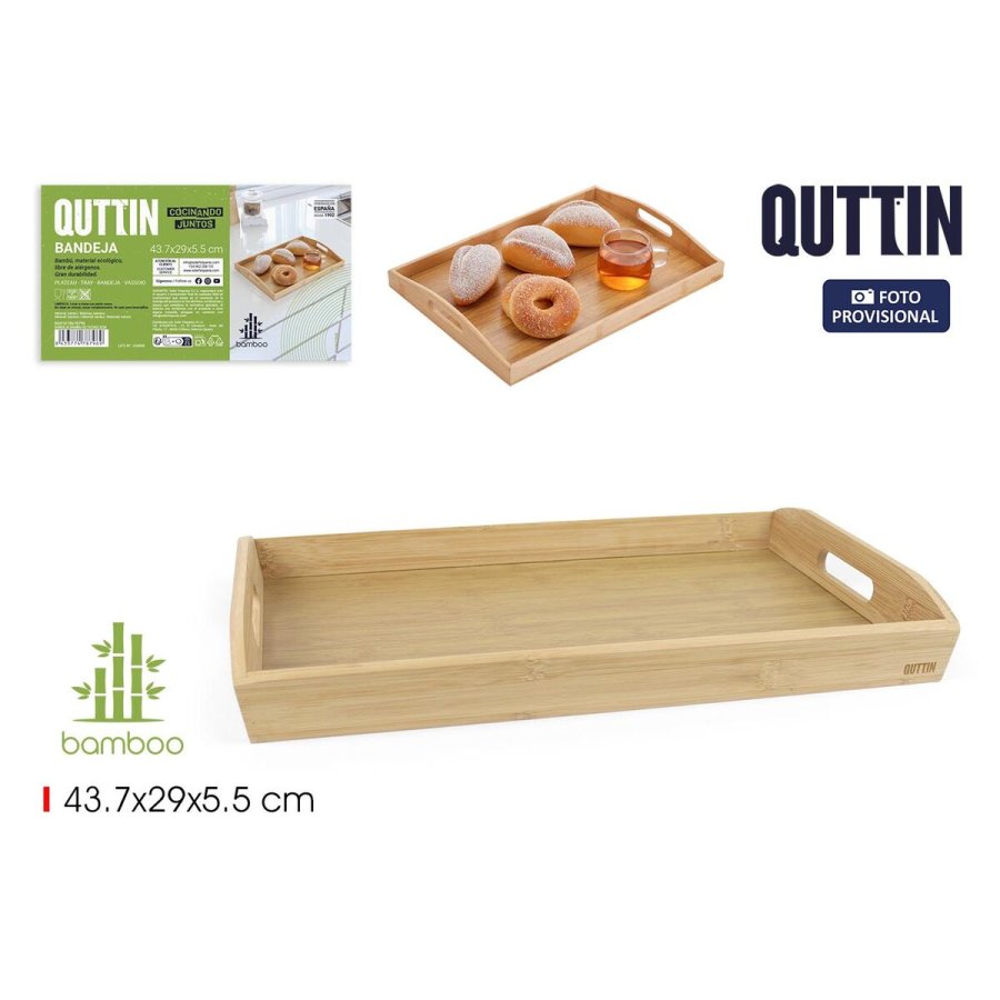Bakke Quttin Brun Bambus 43,7 x 29 x 5,5 cm (8 enheder) #2