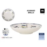 Dyb tallerken Alfares PEIXE 21 x 5,3 cm (24 enheder) #2