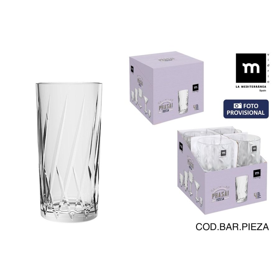 Glas La Mediterr�nea Phasai nossa Gennemsigtig Glas 460 ml (24 enheder) #2