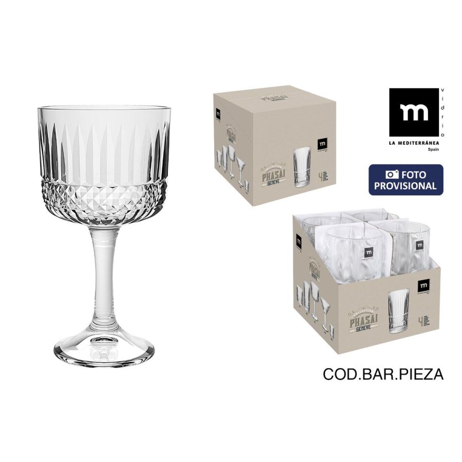 Vinglas La Mediterr�nea Phasai geneve Gennemsigtig Glas 500 ml (24 enheder) #2