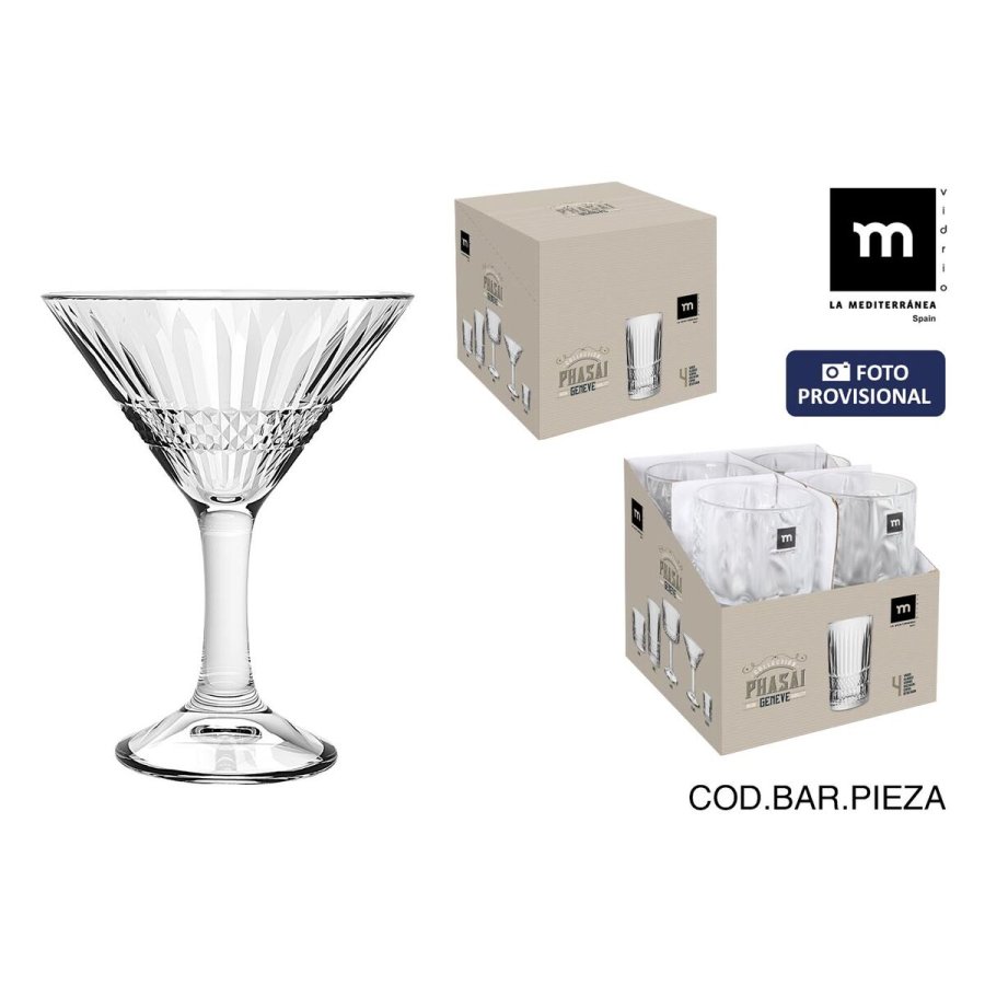 Cocktailglas La Mediterr�nea Phasai geneve Gennemsigtig Glas 200 ml (24 enheder) #2