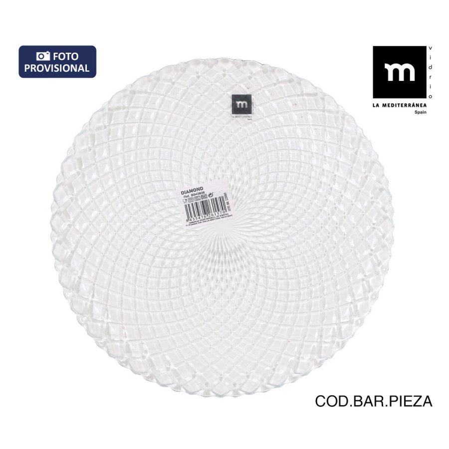 K�kkenspringvand La Mediterr�nea Diamond Gennemsigtig Glas Cirkul�r � 31 cm (12 enheder) #2