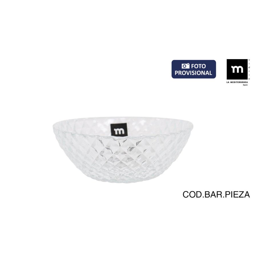 Sk�l La Mediterr�nea Diamond Gennemsigtig Glas � 12 cm (24 enheder) #2