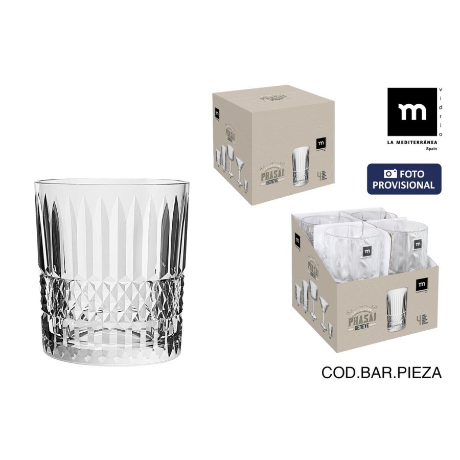 Glas La Mediterr�nea Phasai geneve Gennemsigtig Glas 350 ml (24 enheder) #2