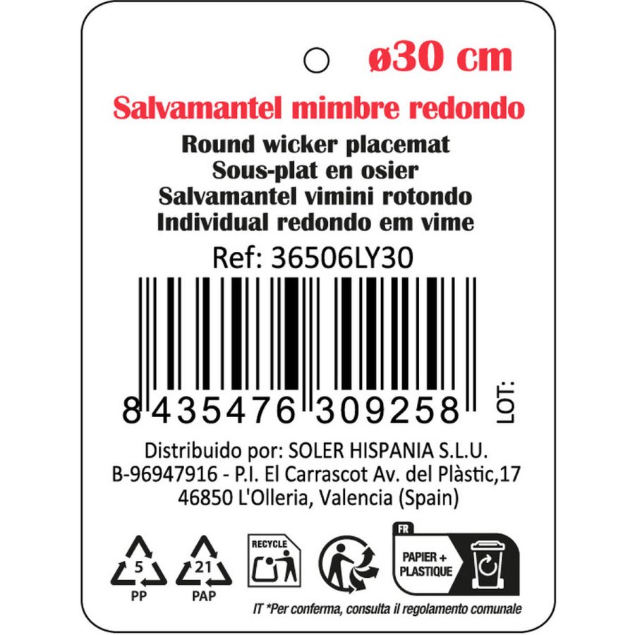 D�kkeserviet Privilege Brun flet � 30 cm (12 enheder) #4