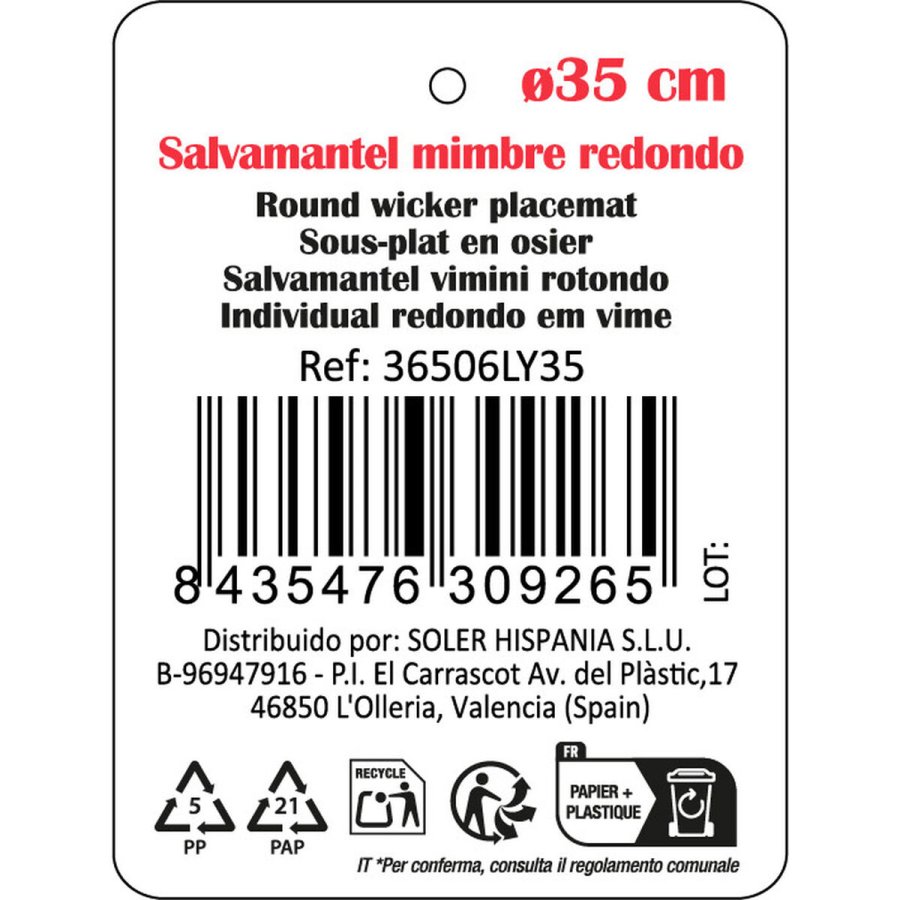 D�kkeserviet Privilege Brun flet � 35 cm (12 enheder) #4